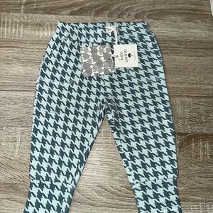 Kate Quinn Blue Houndstooth Joggers